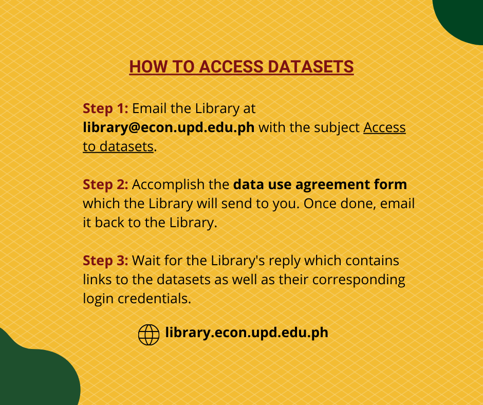 You are currently viewing List of and Access Instructions to Datasets