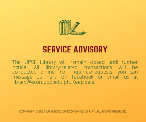 Read more about the article Service Advisory (05 April – 30 April 2021)