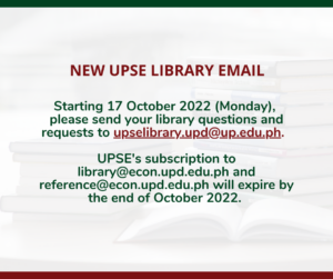 Read more about the article New UPSE Library Email