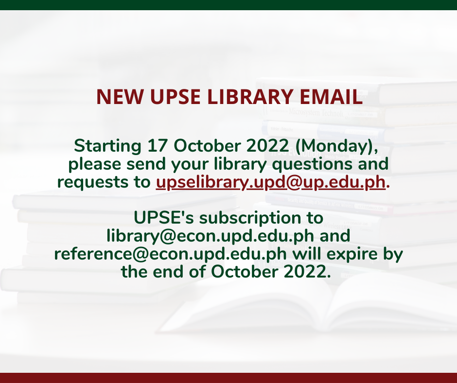 You are currently viewing New UPSE Library Email