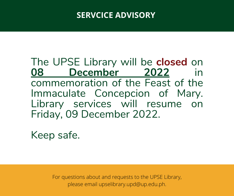 You are currently viewing Library is closed tomorrow (08 December 2022)
