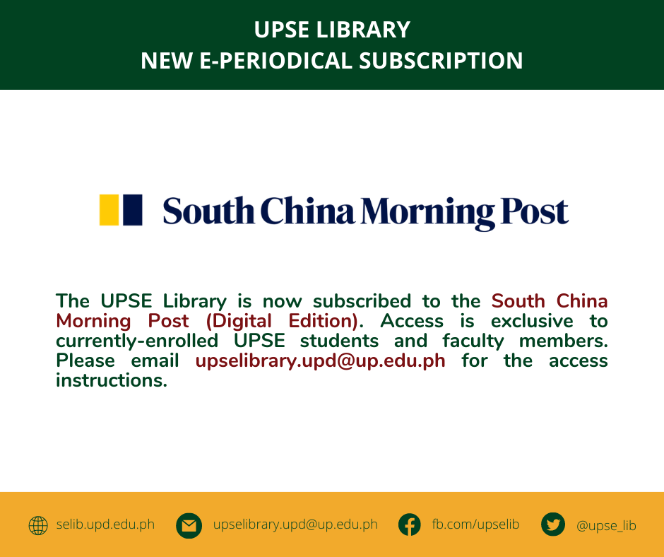 You are currently viewing New subscription: South China Morning Post