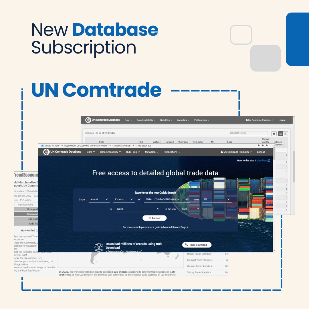 New Subscription (UN Comtrade)