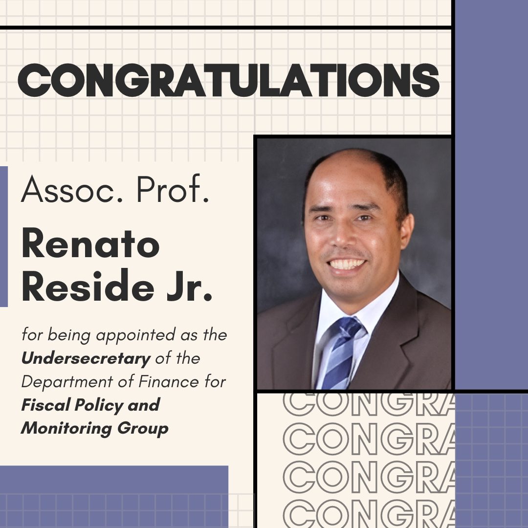 🎉 Congratulations to Assoc. Prof. Renato Reside Jr.! 🎉