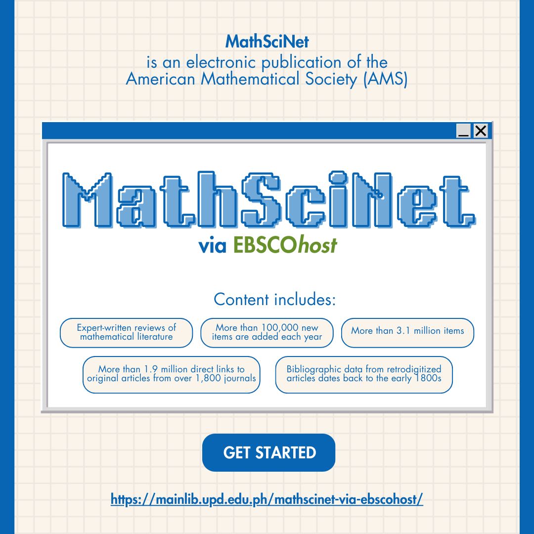 New Database on Trial: MathSciNet via EBSCOhost