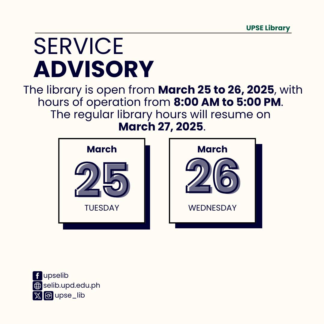 Service Advisory