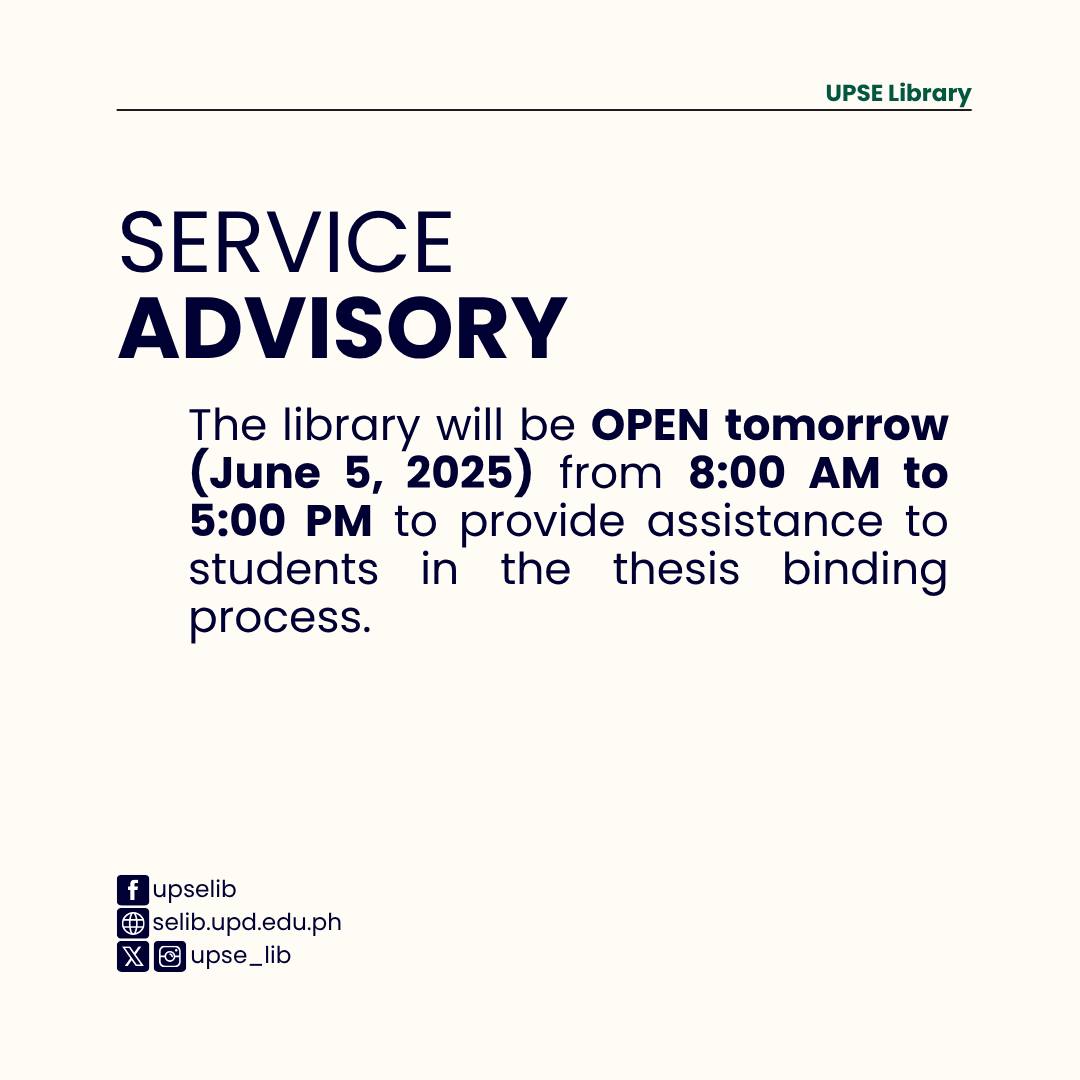 Service Advisory: Library Service
